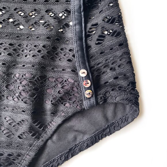 Lookbook Store Lace One Piece Swimsuit Size 12 - Picture 7 of 11